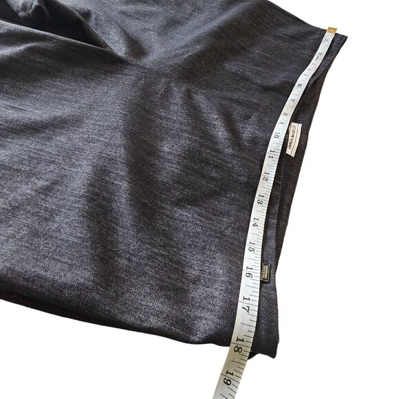 St. John Sport Women's Cropped Denim Side Zip Jean's Pants Black Denim size 12 - Picture 11 of 14